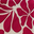 Beige Red Jumbo Floral