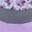 Pink Floral Black White Block Stripe