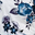 White Blue Violet Floral