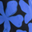 Black/Blue Abstract Floral