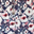 Navy White Peach Floral