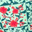 Green/Red Christmas Boho Floral