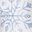 White Blue Large Snowflake