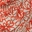 Beige Orange Outline Floral