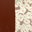 Neutral Floral / Solid Cappuccino Brown