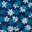 Navy Teal Floral Stamp