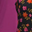 Solid Rose Violet Fuchsia / Black & Pink Floral