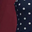 Solid Tibetan Red / Navy Polka Dot