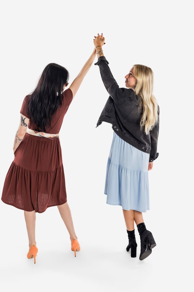 LuLaRoe Ariel Dress - Three-Tiered Knee Length Dress (Sizes S-XL)