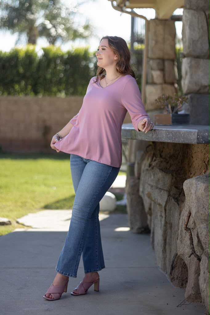 LuLaRoe Eden Top - Lightweight 3/4 Sleeve Everyday Essential (Sizes XXS-3XL)