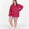 LuLaRoe Eliza V-Neck Hoodie - Dolman Sleeve Drawcord Hood (Sizes XS-3XL)