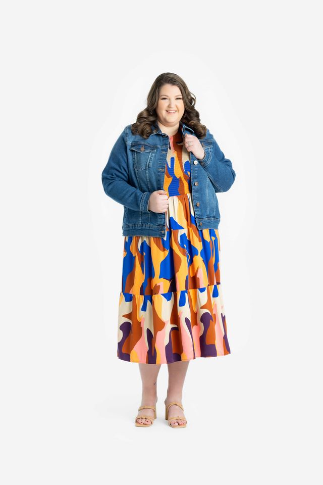 LuLaRoe Harvey Denim Jacket - Signature Engraved Buttons (Sizes S-M)