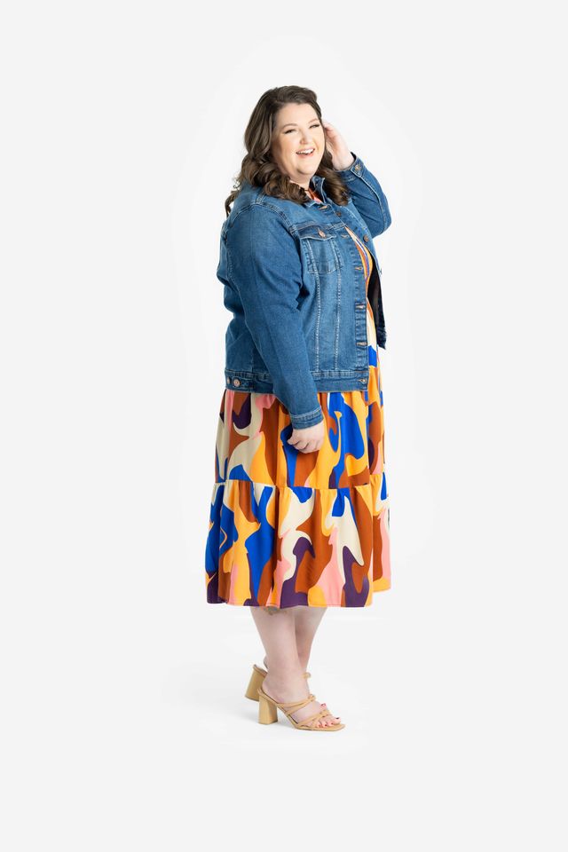 LuLaRoe Harvey Denim Jacket - Signature Engraved Buttons (Sizes S-M)