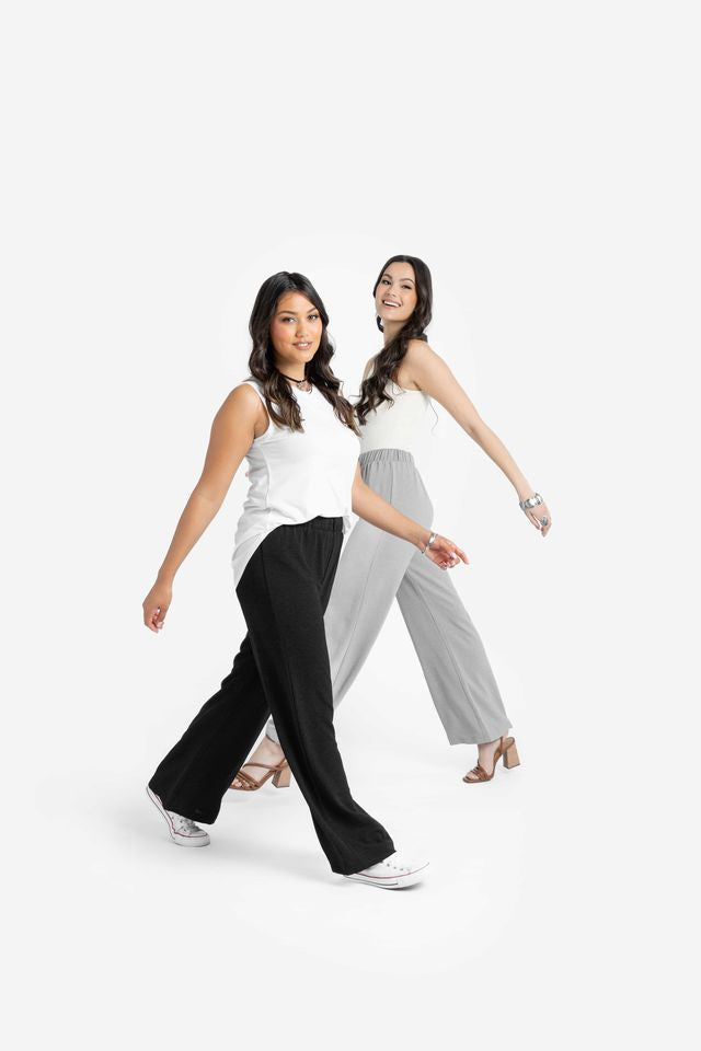 LuLaRoe Jojo Straight Leg Pull-On Pant - Elastic Waist Comfort (Sizes L-3XL)
