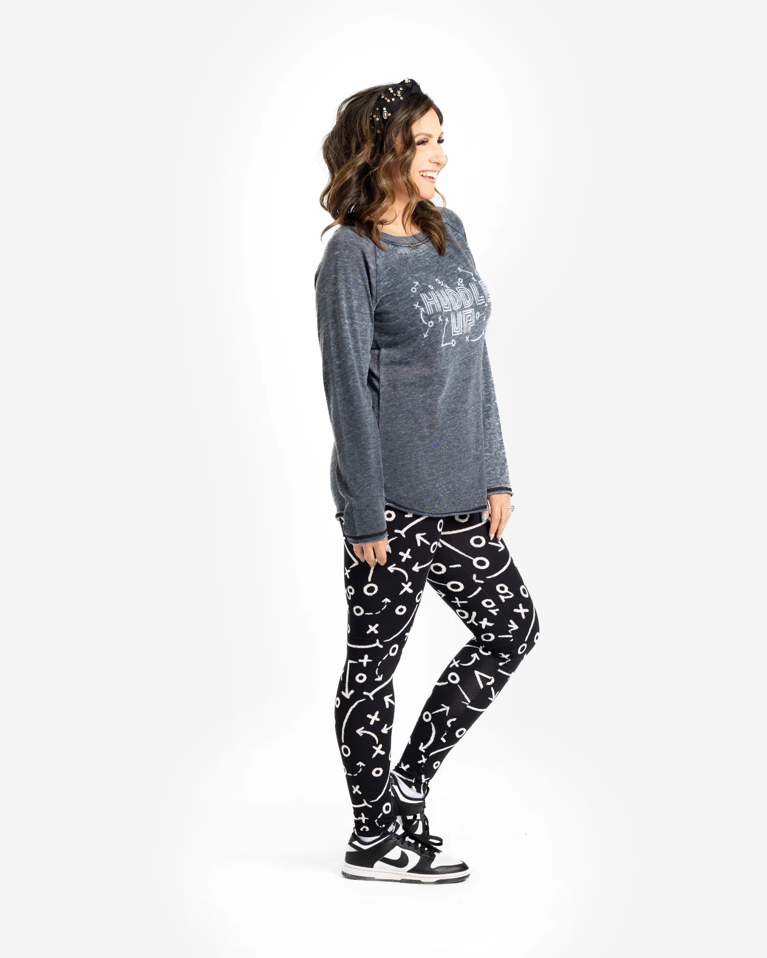 LuLaRoe Julie Raglan Burnout Top - Sideline Style Long Sleeve (Sizes XS-3XL)