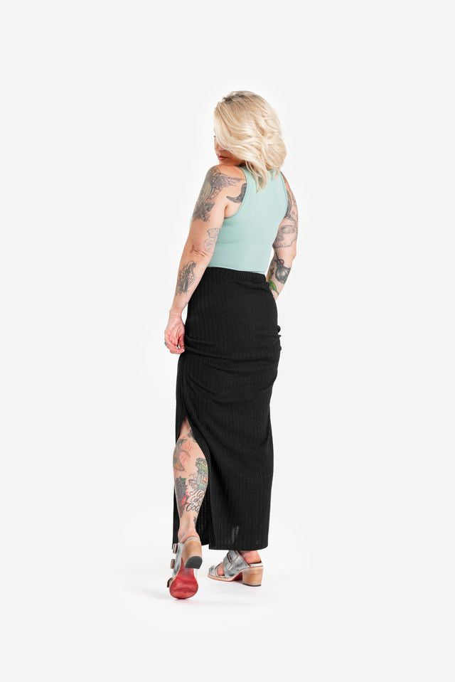 LuLaRoe Kayla Maxi Skirt - Single Slit Knit Fabrication (Sizes S-3XL)