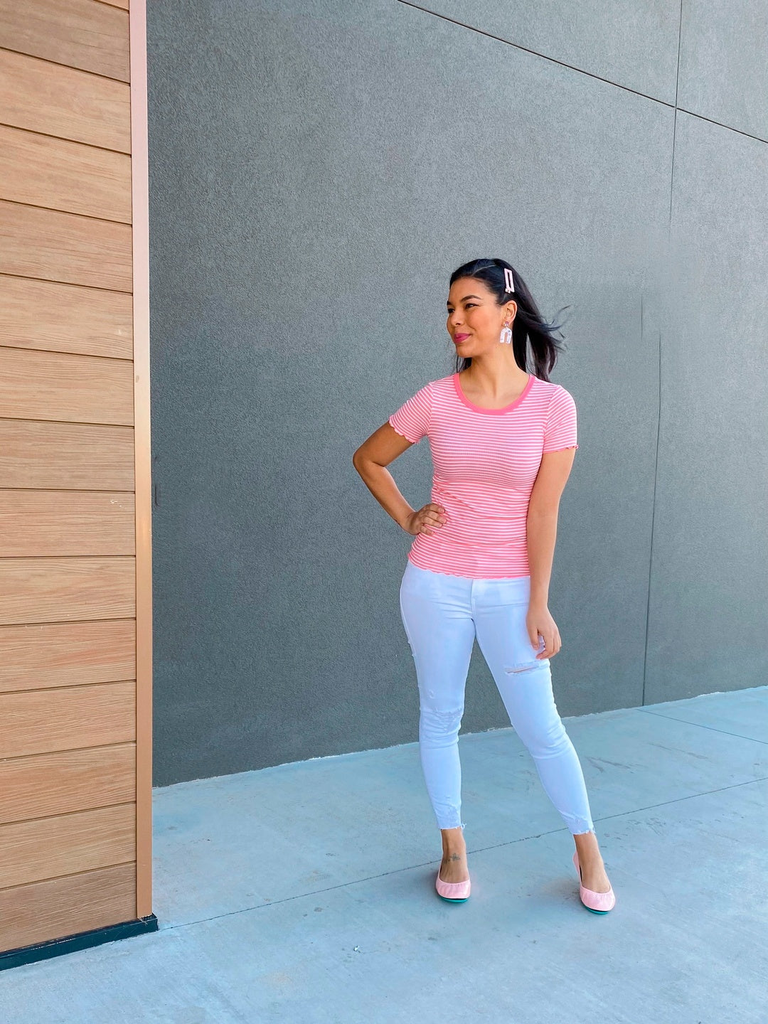 LuLaRoe Kelly Crewneck Top - Lettuce Edge Fitted Rib (Sizes S-3XL)