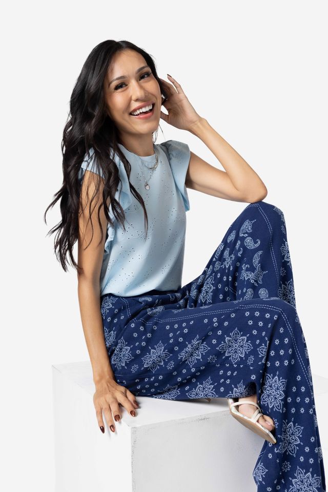 LuLaRoe LeeAnn Ruffle Sleeve Top - Double-Layer Shirred Detail (Sizes XXS-3XL)