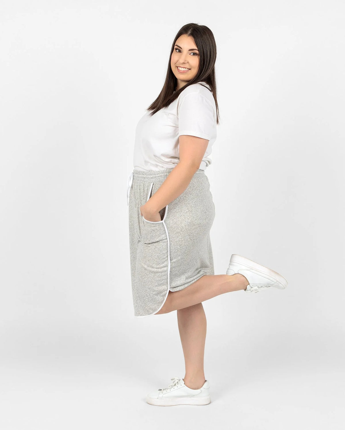 LuLaRoe Lonica Dolphin Hem Skirt - Versatile Everyday Style (Sizes M-3XL)