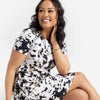 LuLaRoe Monica Princess Seam Dress - Rounded Neck Short Sleeve (Sizes L-3XL)