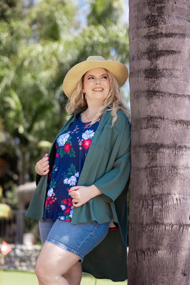 LuLaRoe Relaxed Denim Shorts - Summer Americana Collection (Sizes 34-36)