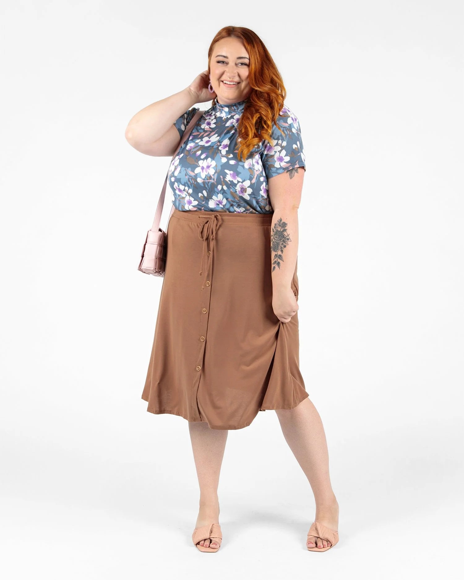LuLaRoe Ruth Mock Neck Top - Modernized Classic Style (Sizes S-3XL)