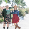 LuLaRoe Sophia Skirt - Paper Bag Smocked Waist Flare (Sizes XS-3XL)