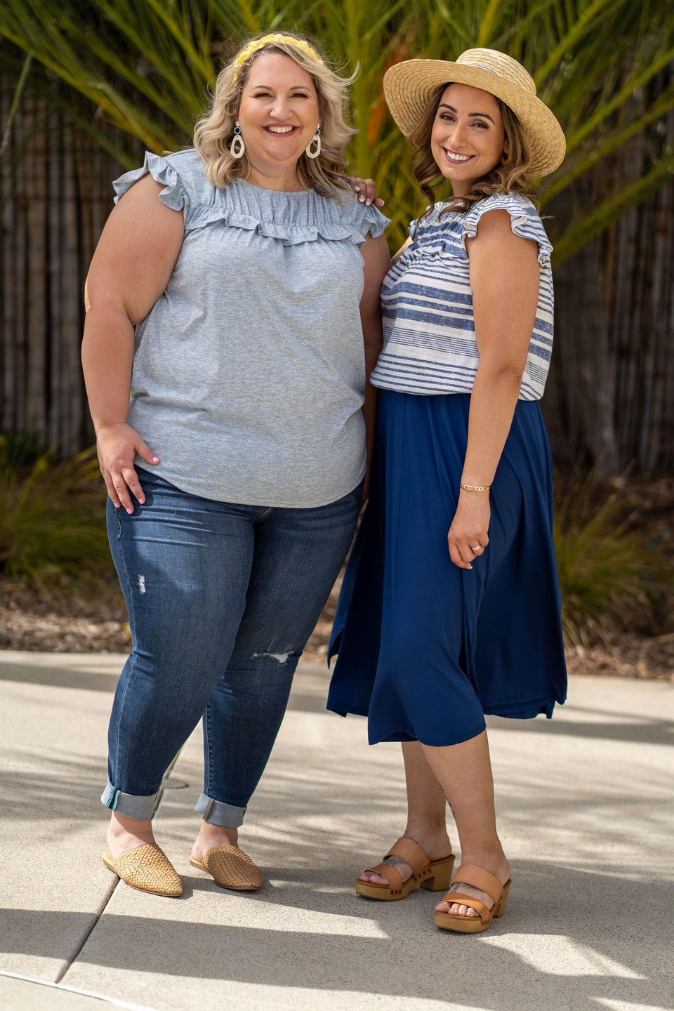 LuLaRoe Stasha Top - Flutter Sleeve Ruffle Yoke Top (Sizes S-3XL)