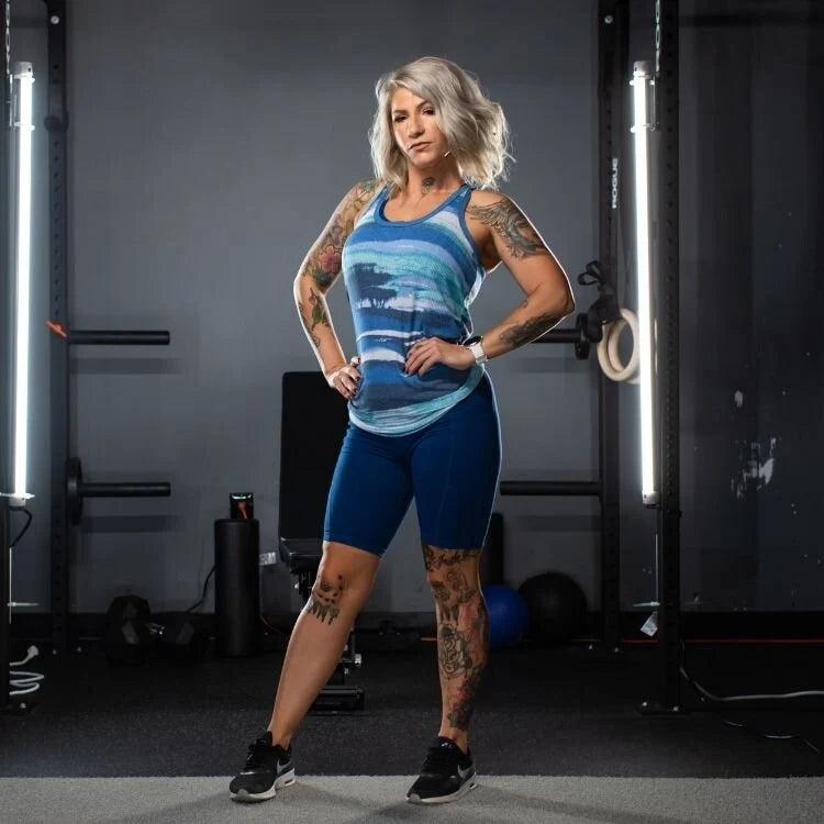 LuLaRoe Rise Triumphant Crossover Tank - 2-Way Athletic Top (Sizes S-M)