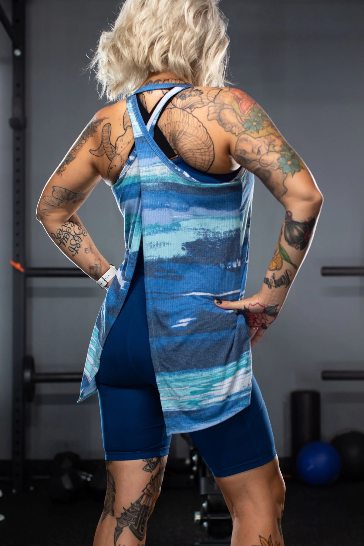 LuLaRoe Rise Triumphant Crossover Tank - 2-Way Athletic Top (Sizes S-M)