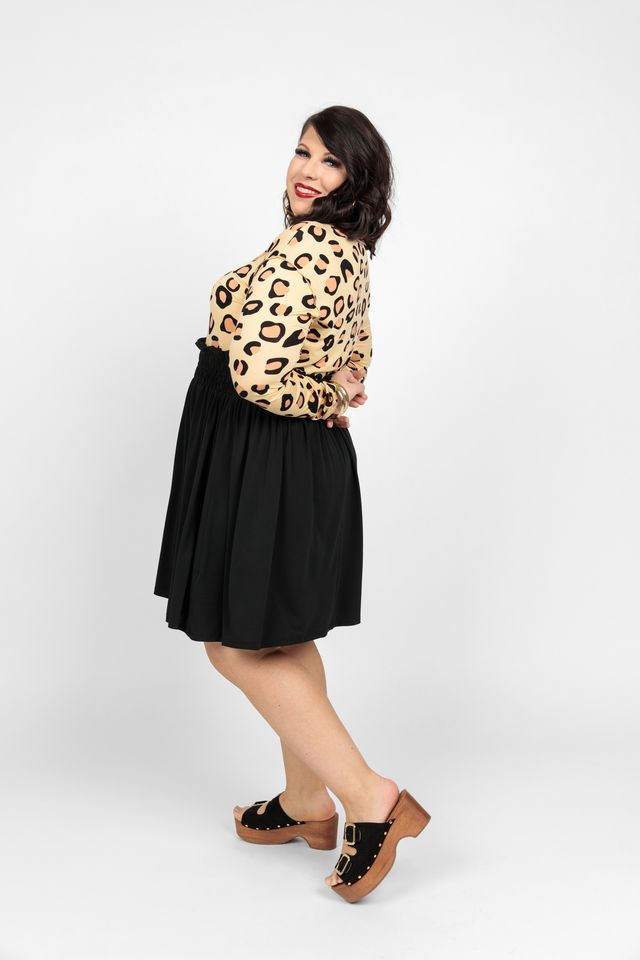 LuLaRoe Vicki Raw Edge V-Neck Top - Elongated Sleeve (Sizes S-3XL)
