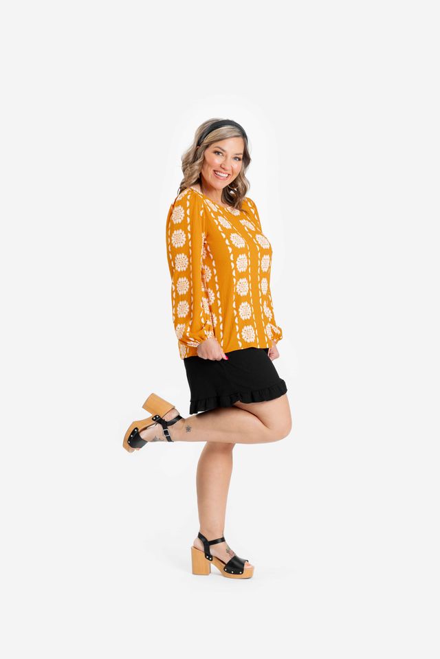 LuLaRoe Vivian Blouse - Button Back Boat Neck Long Sleeve (Sizes XSS-3XL)